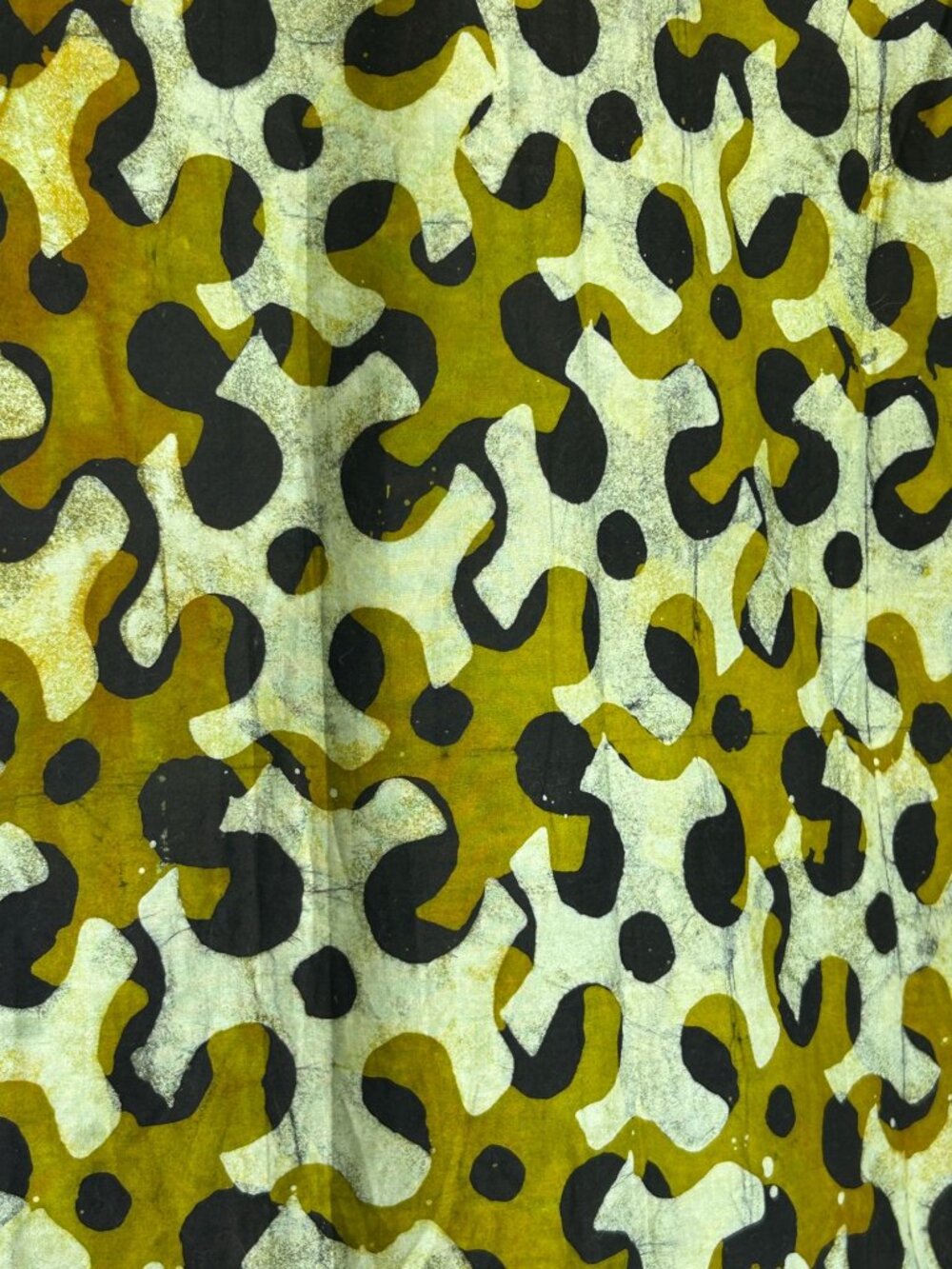 Men's Multicolor Short Sleeve Abstract Batik Cuban Style Button Up Shirt - Sz XL - Picture 6 of 8